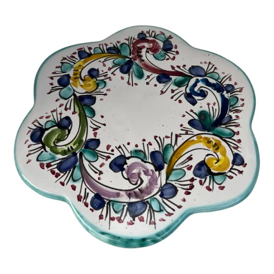 Italian Ceramic Trivet - Hand Painted Pot Holder for Hot Dishes | Amalfi Coast Pottery | Kitchen & Dining Decor