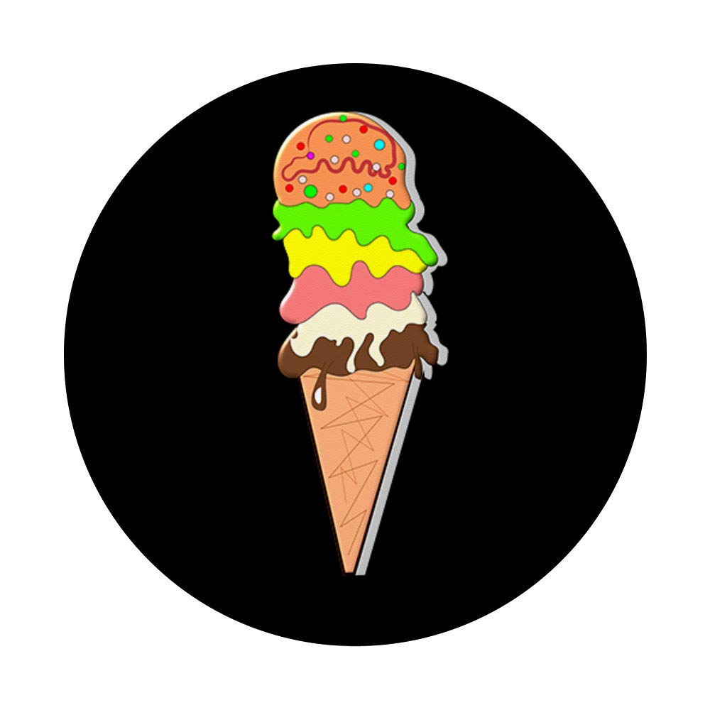 Best Ice Cream PopSockets Grip & Stand for iPhone, Samsung, iPad - Perfect for Summer, Beach & Travel Accessories
