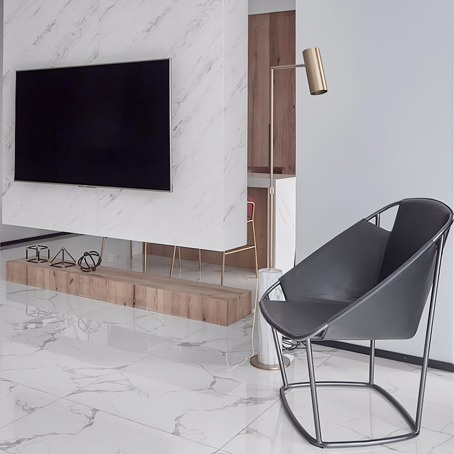 Modern Dimmable LED High Floor Lamp for Living Room - Adjustable Brightness, Tall Standing Light for Bedroom, Office & Reading Corner - Warm White to Cool Daylight (3000K-6500K)