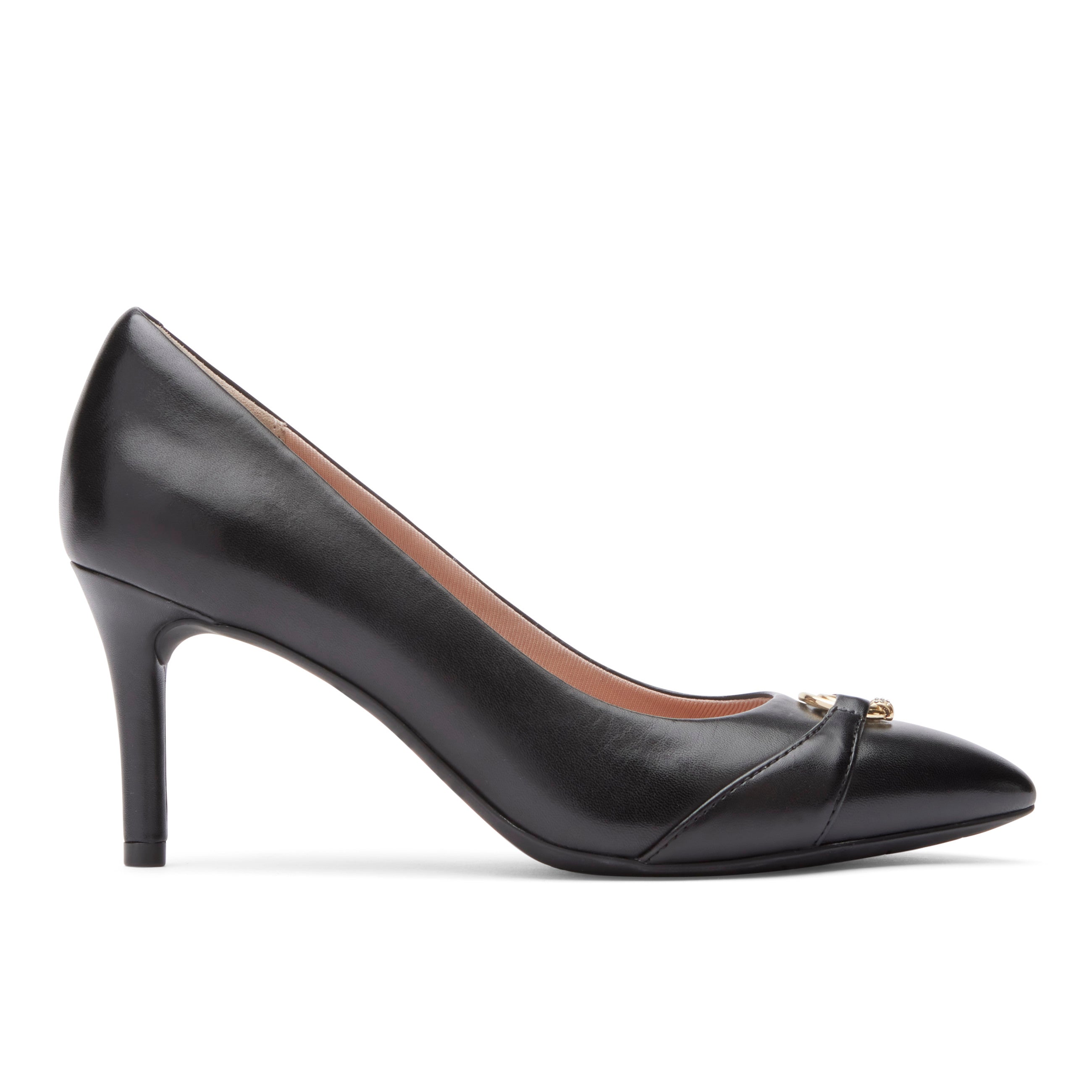 Elegant Women's TM75MM Plain Toe Ornamented Pump Heels - Perfect for Office, Party & Special Occasions