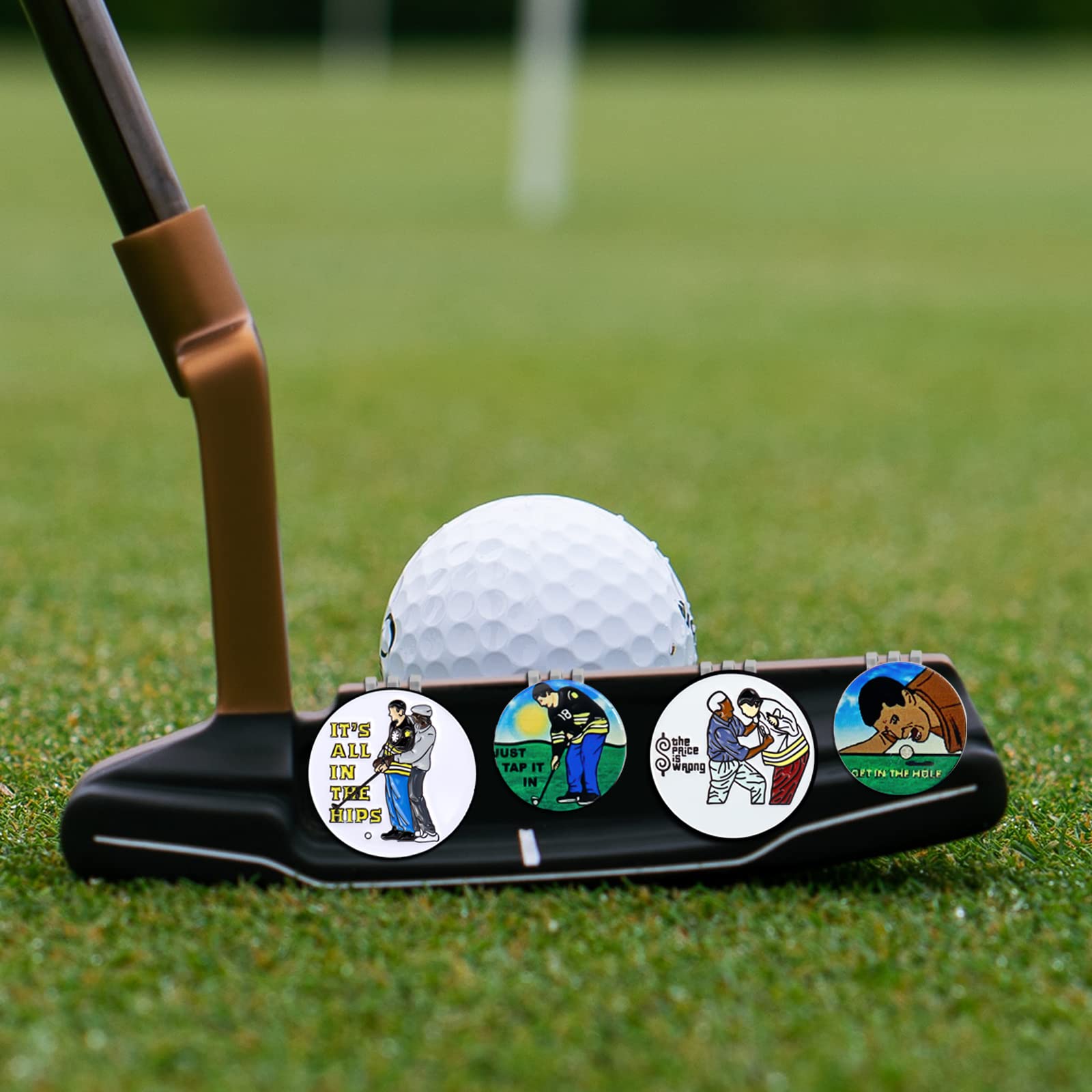 Magnetic Golf Ball Marker & Hat Clip - Funny & Unique Golf Accessories for Men & Women | Perfect Golf Gifts for Players, Tournaments & Casual Games