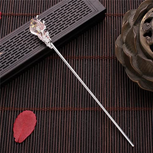 Vintage Hanfu Hair Stick - Metal Hairpin for Women, Chinese Hair Accessories - Perfect for Weddings & Cosplay