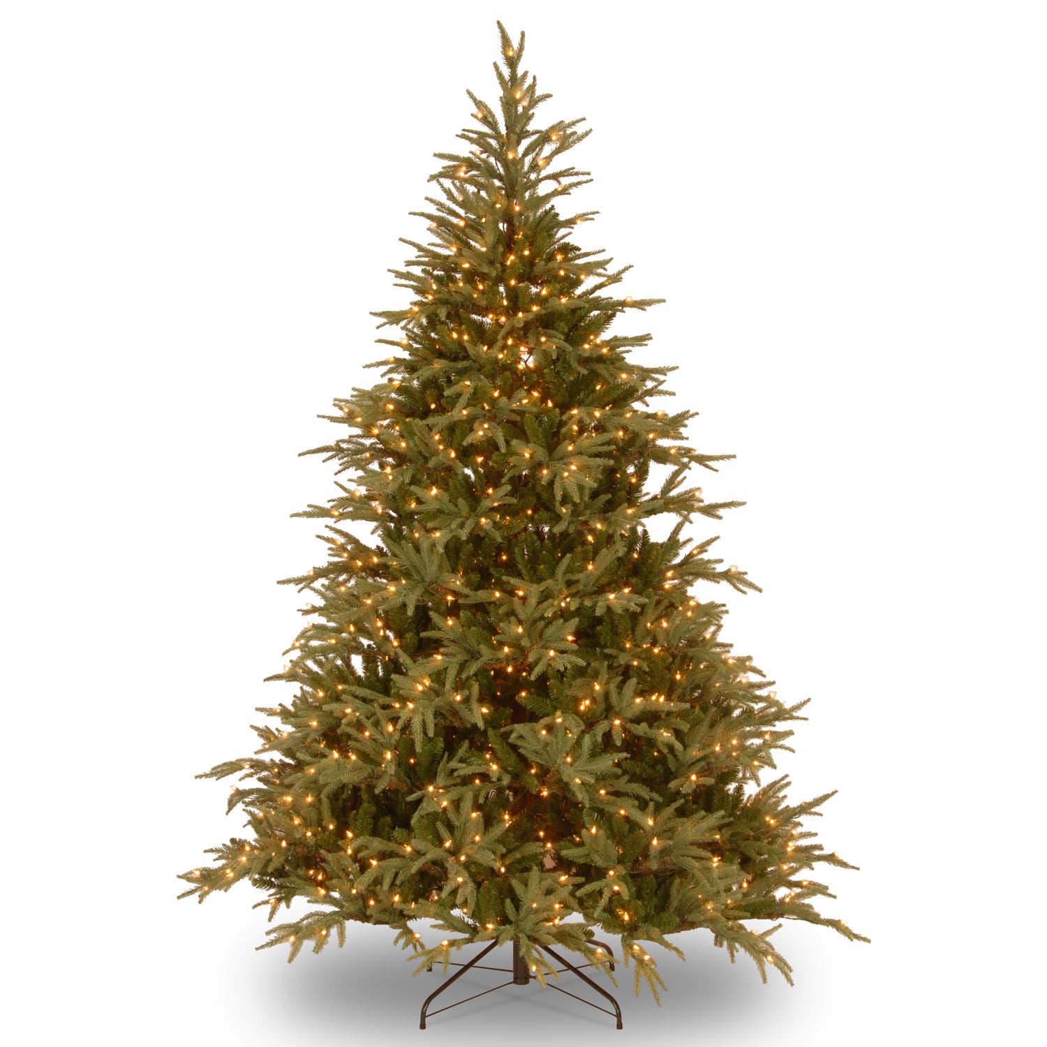 7.5 ft Pre-Lit Fraser Fir Christmas Tree with Dual Color LED Lights - Perfect for Holiday Home Decor & Festive Celebrations