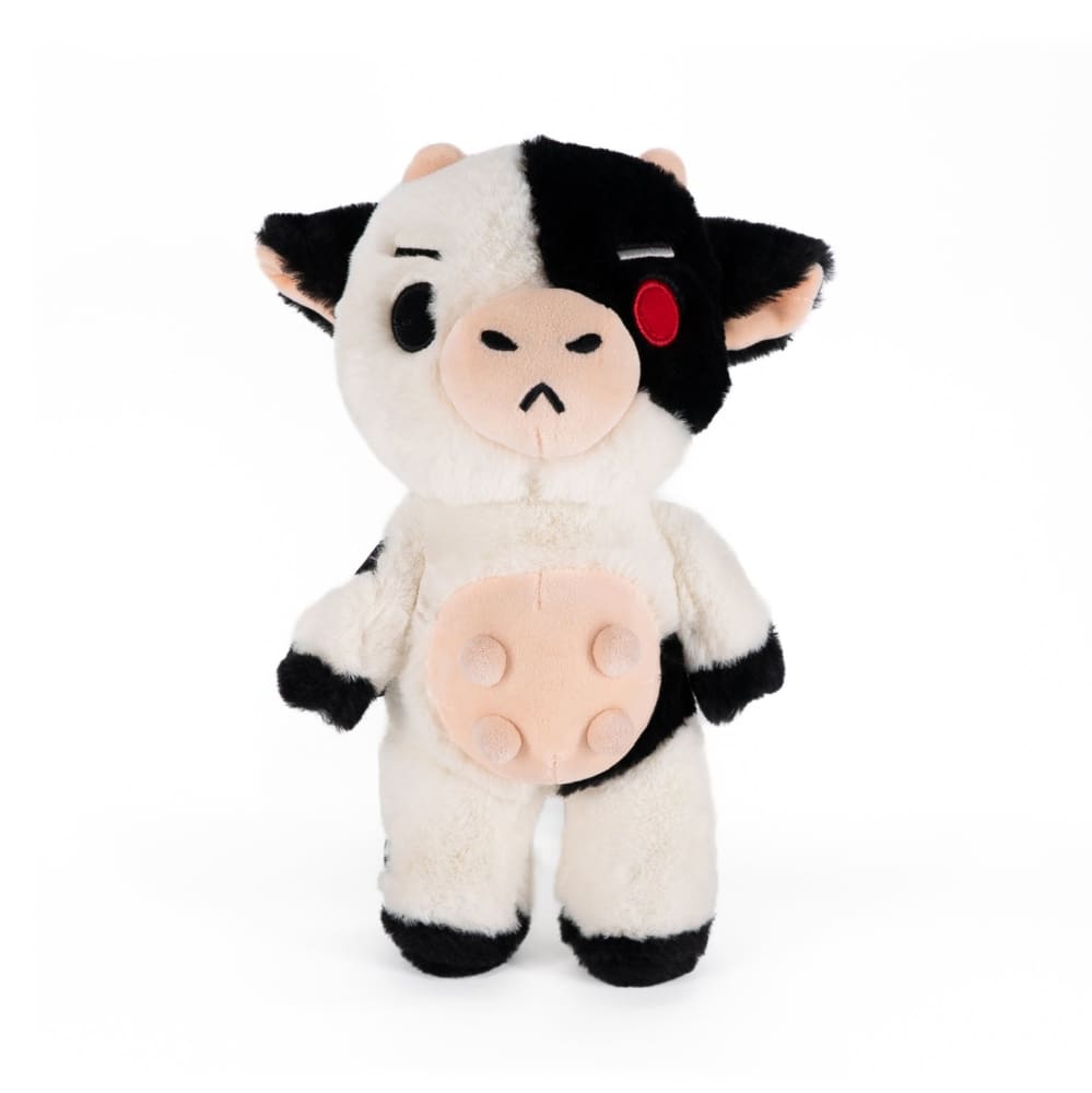 Plushie Dreadfuls Mad Cow Plush Stuffed Animal - Soft Cuddly Toy for Kids, Unique Gift for Horror Fans, Perfect for Halloween Decor & Movie Nights