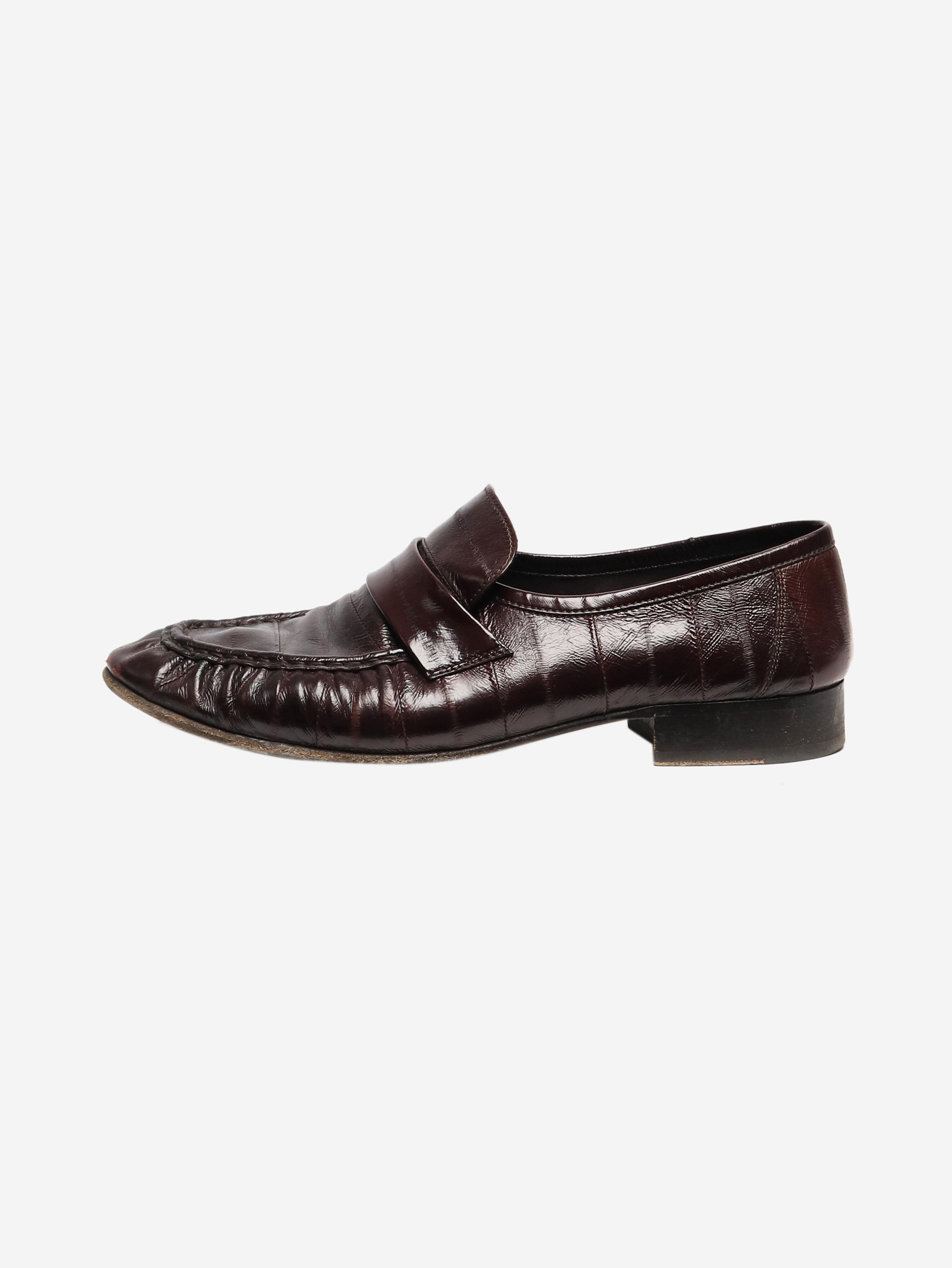 Premium Brown Leather Loafers for Men - Size EU 40 (UK 7) - Comfortable Slip-On Dress Shoes for Business, Casual & Travel