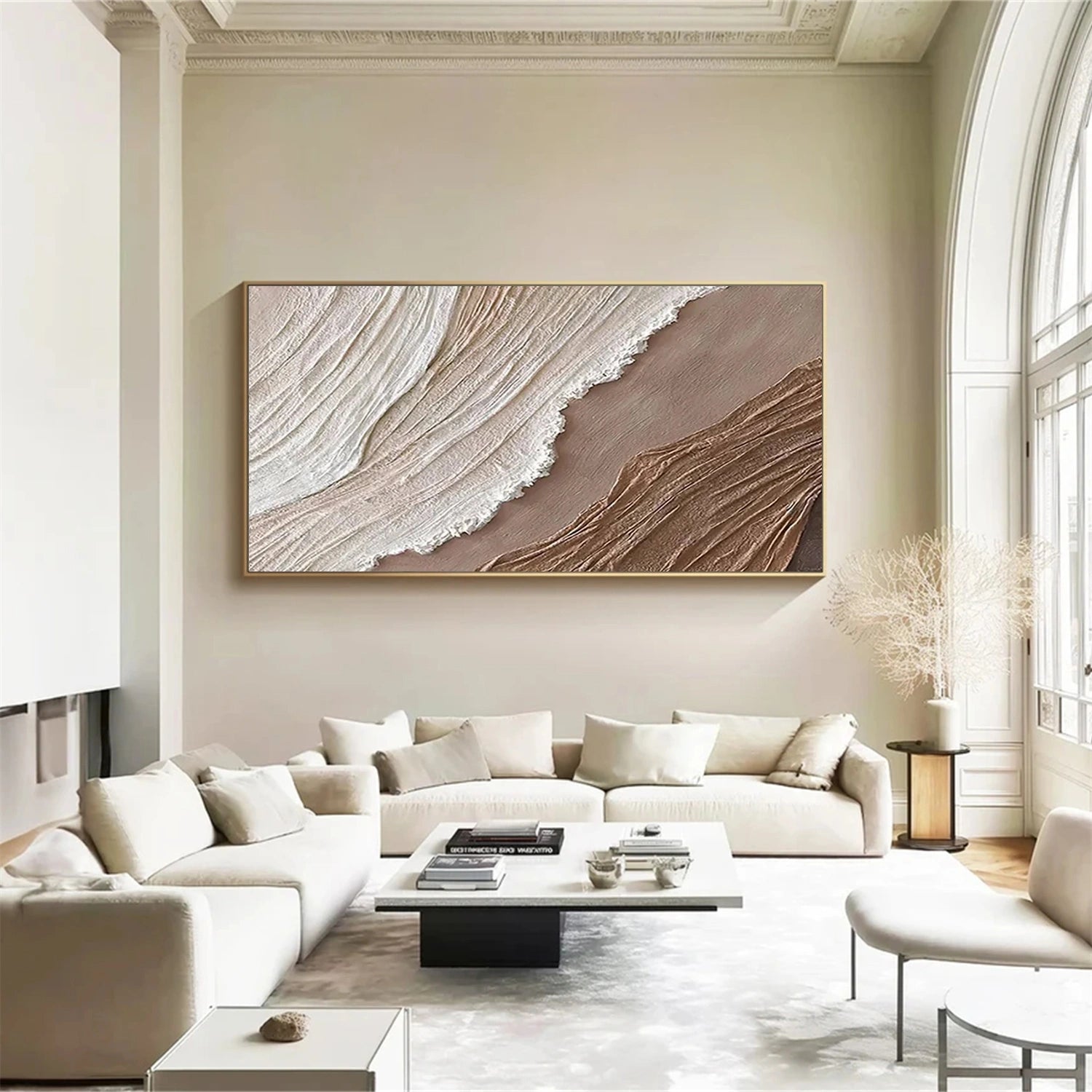Ocean and Sky Painting #OS 094 - Handmade Canvas Wall Art for Home & Office Decor - Perfect for Living Room, Bedroom, or Office Wall Decoration