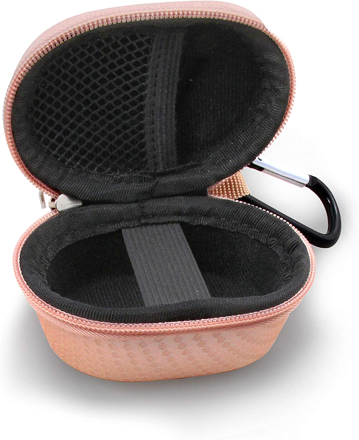 CASEMATIX Protective Earbud Case for Samsung Galaxy Buds Live & Buds+ - Shockproof Bluetooth Earphone Cover with Carabiner Clip - Perfect for Travel, Gym & Outdoor Activities