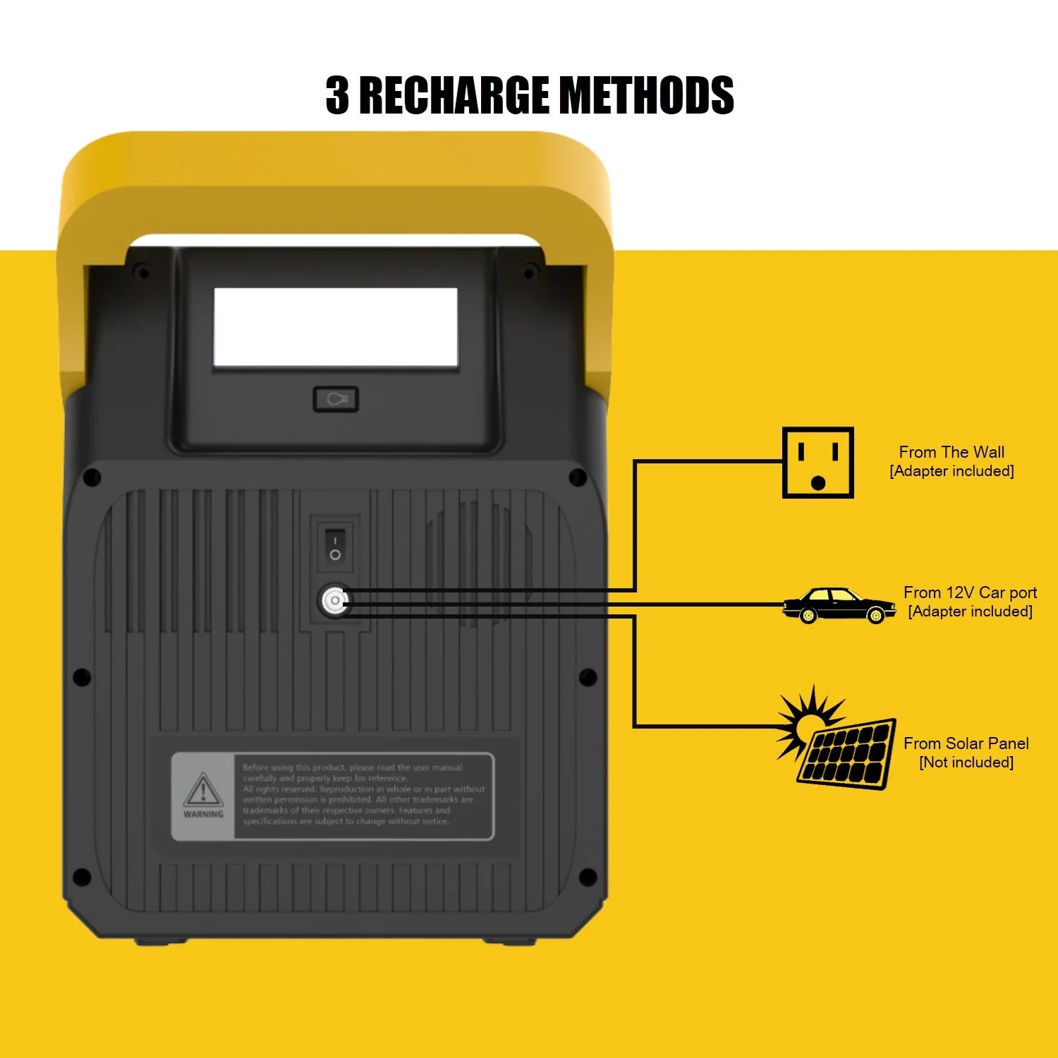 ROCKSOLAR 100W 133Wh Portable Power Station - Solar Generator for Camping, RV, Emergency Backup & Outdoor Adventures