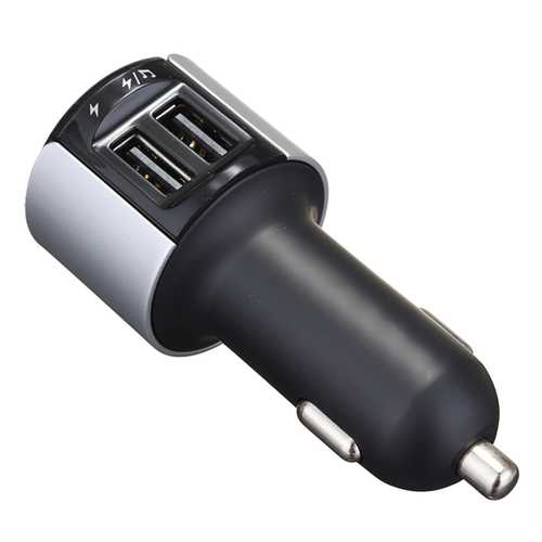 5V 3.4A Fast Dual USB Car Charger Adapter - Compatible with Tablets, Smartphones & Wireless Bluetooth Devices - Perfect for Road Trips & Long Commutes