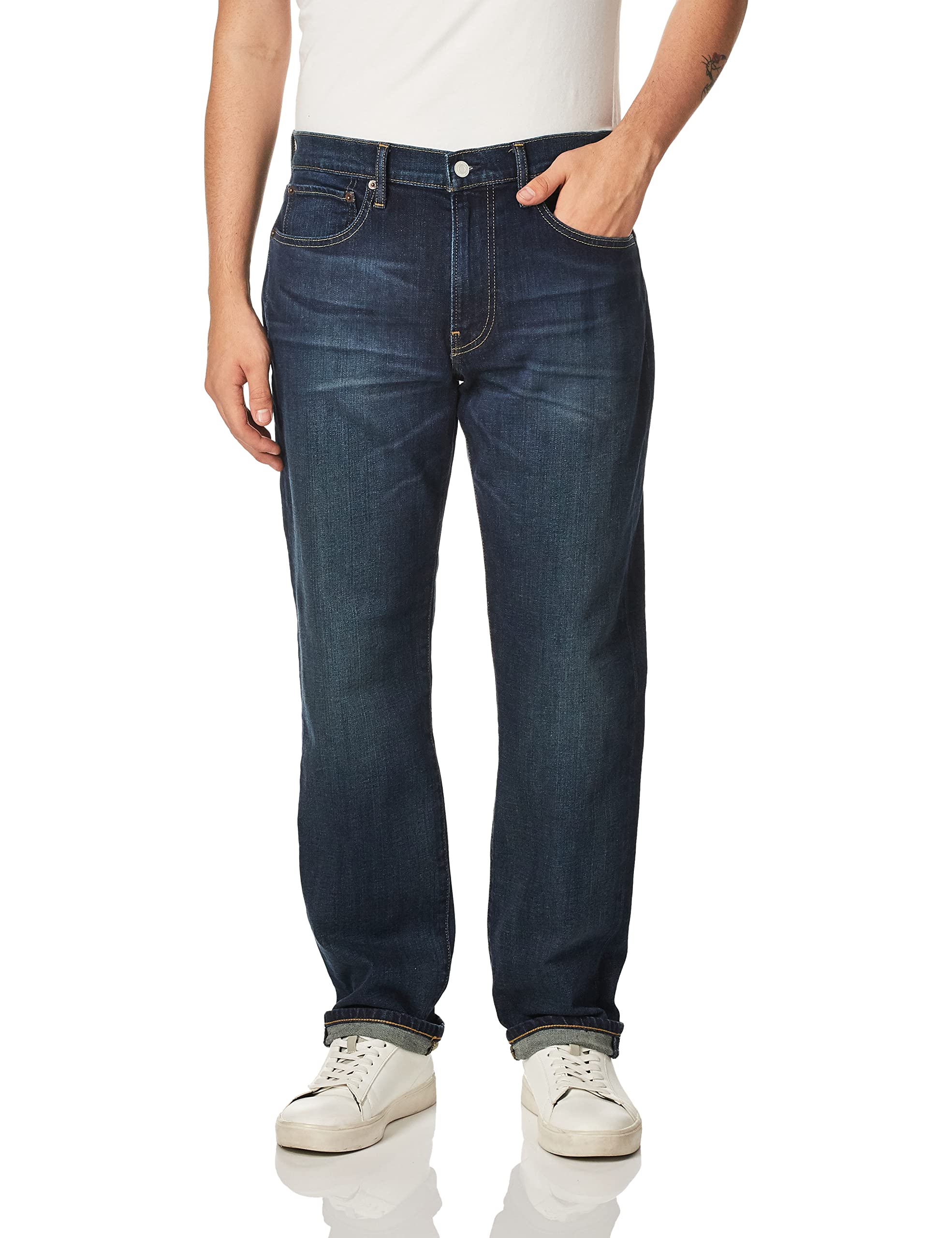 Lucky Brand Men's 361 Vintage Straight Fit Jeans - Classic Blue Denim Pants | Comfortable Straight Leg Jeans for Men | 100% Cotton Durable Denim | Perfect for Work, Weekend, Date Night & Everyday Wear | Casual, Office & Outdoor Style