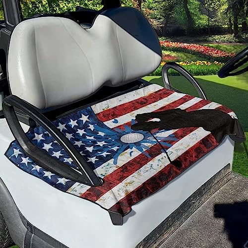 Golf American Flag Paint Splatter