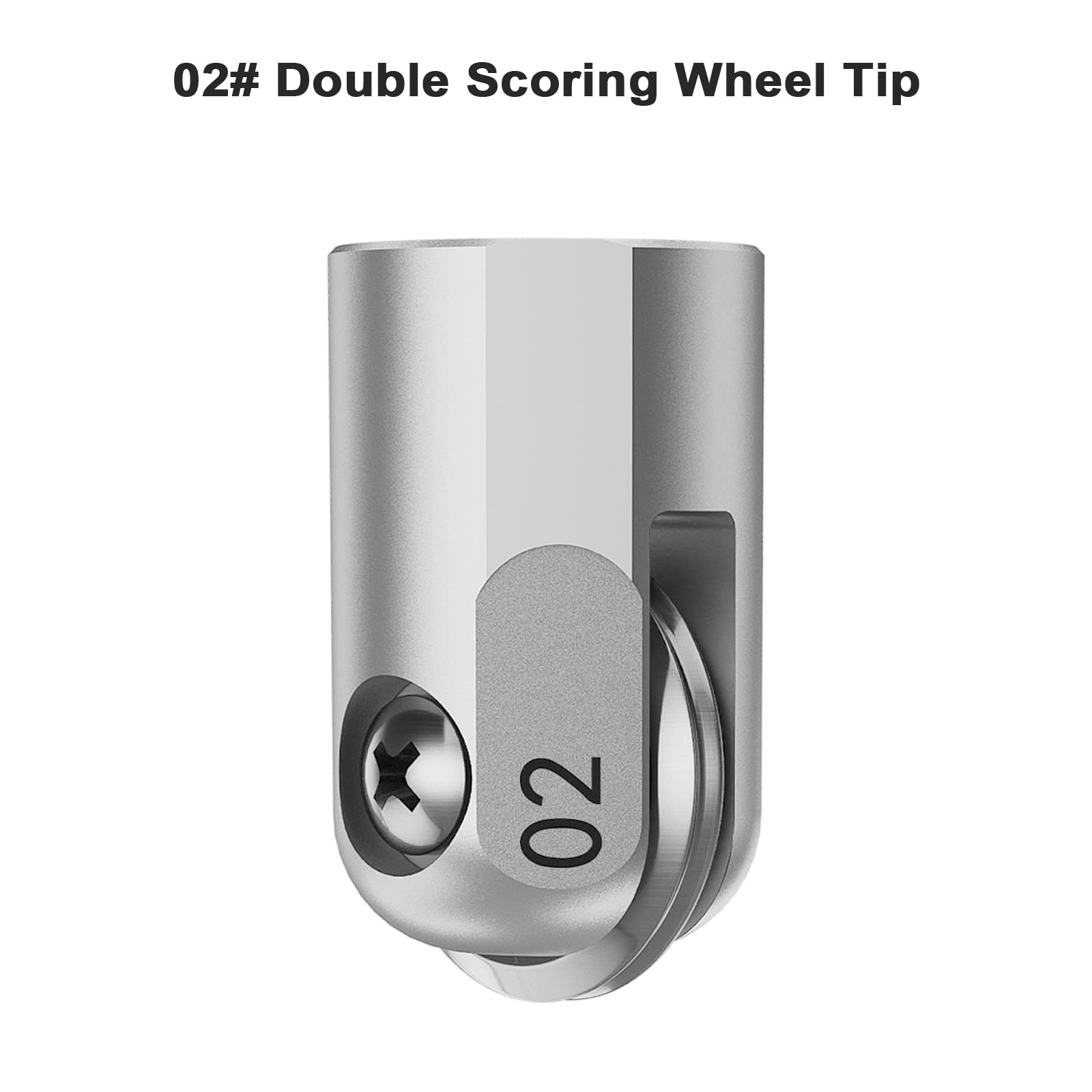 FAHUNG 02# Double Scoring Wheel Tip for Cricut Maker 3 & Maker - Extra-Deep Scoring Tool for Thicker Materials - Perfect for Cardstock, Leather & Vinyl Projects