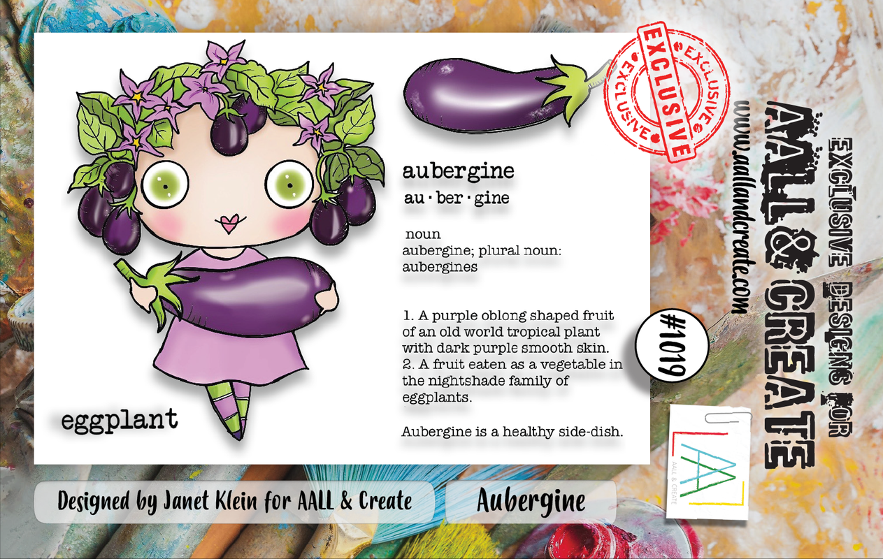 AALL and Create #1019 A7 Stamp Set - Aubergine Color for Card Making, Scrapbooking & DIY Crafts - Perfect for Handmade Greeting Cards, Journals & Paper Projects