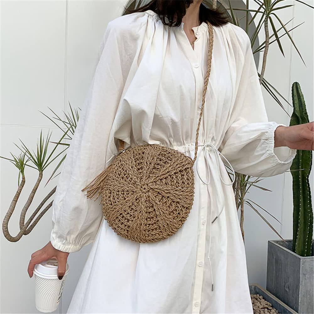 Women's Woven Straw Clutch Purse - Summer Beach Bag with Envelope Wallet - Perfect for Vacation, Pool Parties & Boho Fashion Accessories