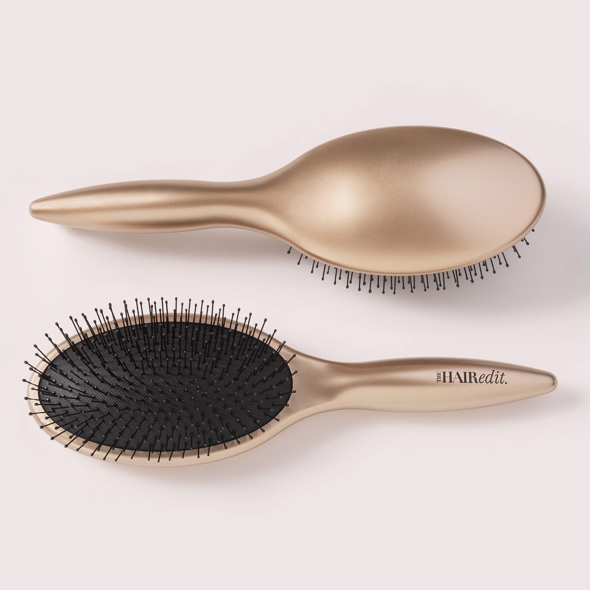 The Hair Edit Smooth & Polish Brush - Detangling & Shine Enhancing Hair Brush for Smooth, Frizz-Free Hair - Perfect for Daily Styling, Salon Finish at Home & Travel