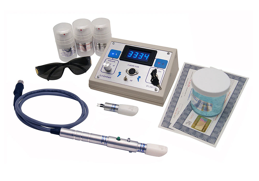 IPL350LS Professional Hair Removal & Skin Rejuvenation Device - Treats Unwanted Hair, Scars, Wrinkles, Spider Veins, Hyperpigmentation & Toenail Fungus | At-Home Beauty & Dermatology Solution for Face & Body Care