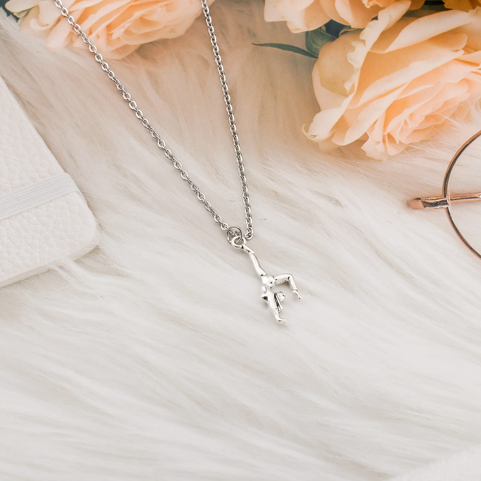 Brave Gymnast Necklace for Women - Inspirational Gymnastics Jewelry Gift for Birthday, Graduation & Team Spirit | Perfect for Athletes, Coaches & Gymnastics Enthusiasts