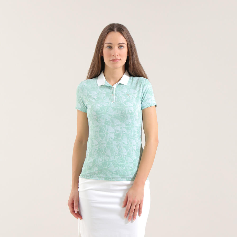 APSIK Lightweight Sunblock Printed Polo Shirt for Men - UPF 50+ UV Protection, Quick-Dry & Breathable Fabric - Perfect for Golf, Outdoor Activities & Summer Wear