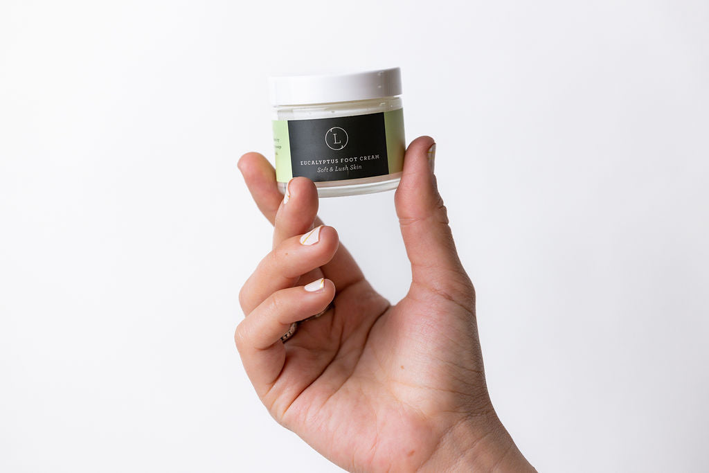 Organic CBD Eucalyptus Shea Butter Foot Cream - THC Free Moisturizing Relief for Dry Cracked Feet - Perfect for Post-Workout Recovery & Relaxing Foot Massage