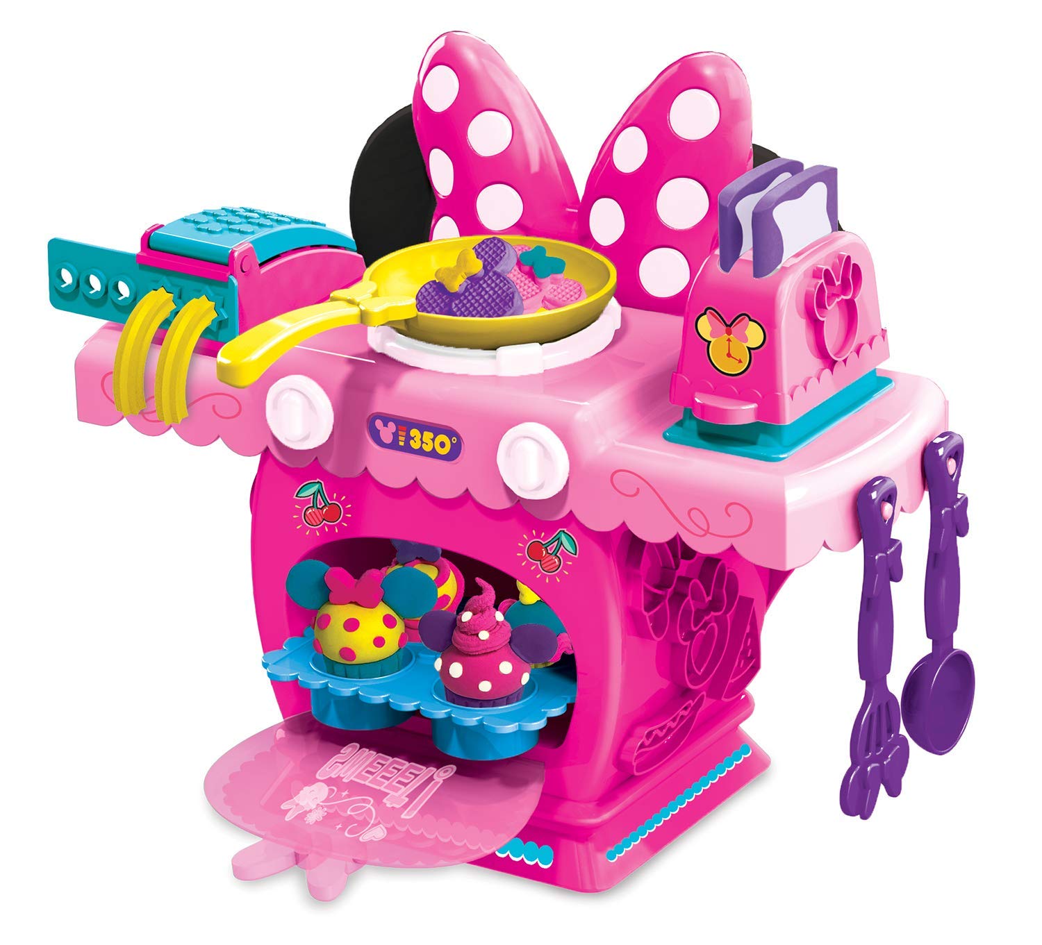 Disney Junior Minnie Mouse Deluxe Kitchen Playset for Kids - Pretend Play Cooking Toy with Accessories for Toddlers & Preschoolers | Birthday Gift Idea for Girls Ages 3-6 Years Old | Perfect for Indoor Playtime & Imaginative Role-Playing