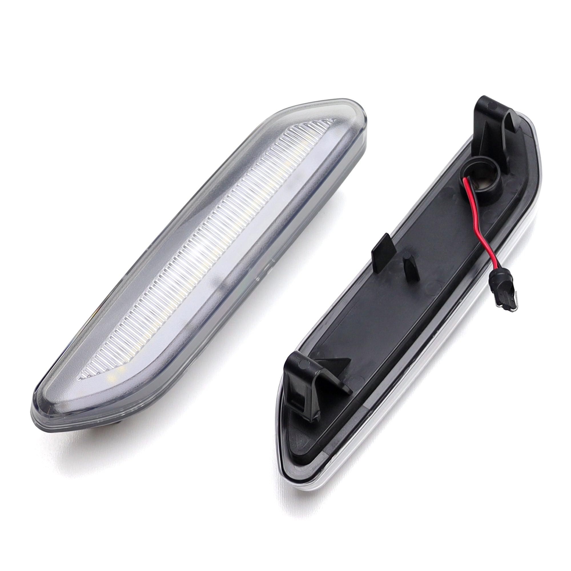 Clear Lens White LED Fender Side Marker Blinker Lights for MINI Cooper R60 R61 - Enhanced Visibility & Style Upgrade for Night Driving & Custom Car Mods