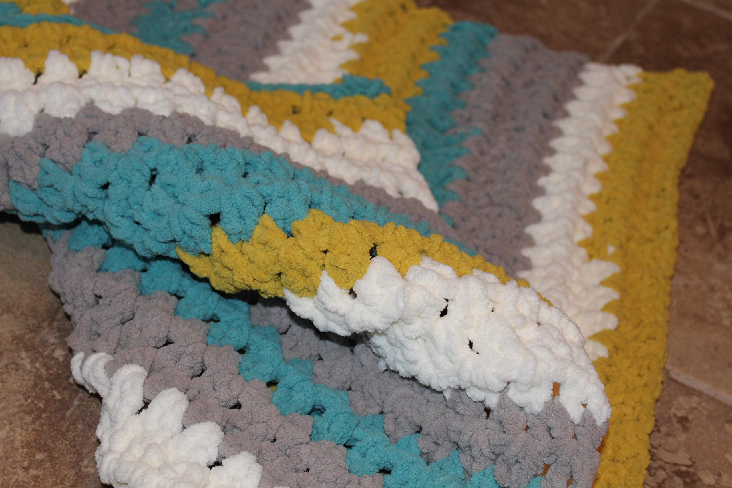 Soft Teal Baby Blanket for Boys & Girls - Chunky Knit Crochet Crib Blanket - Gender Neutral Nursery Essential for Newborns & Pets - Perfect for Swaddling, Napping & Cuddling with Cats & Dogs