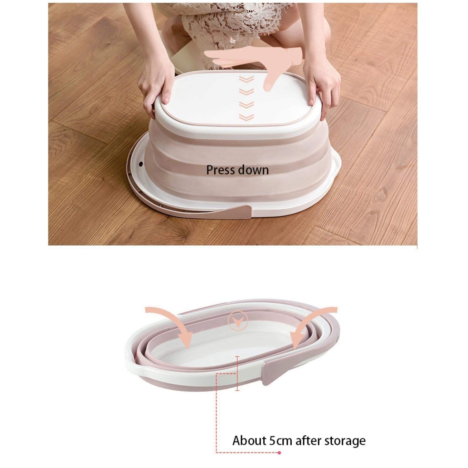 Premium PP Mop Bucket with Comfort Grip - Durable & Practical Light Pink Water Bucket for Home Cleaning | Ideal for Mopping Floors, Washing Cars & Household Chores