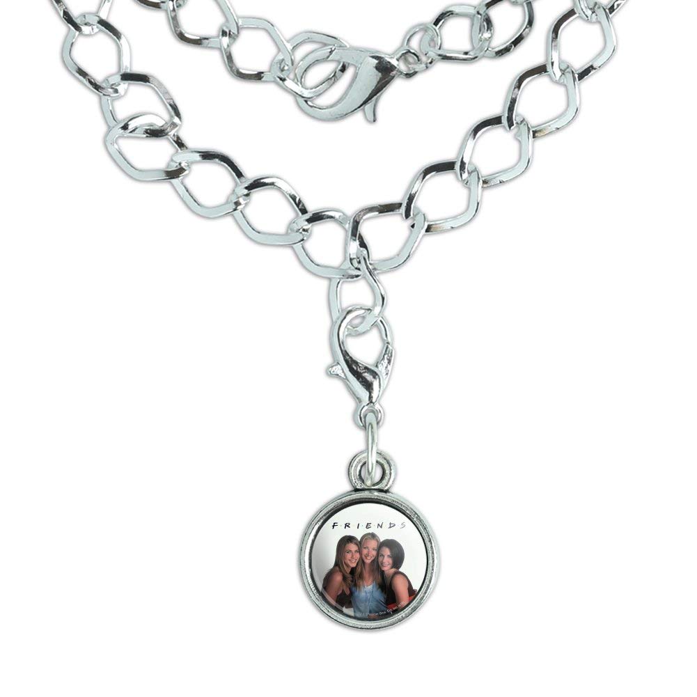 Friends TV Show Inspired Silver Plated Bracelet for Women - Vintage Charm Jewelry Gift for Best Friends, Birthdays & Anniversaries | Perfect for Casual Wear, Parties & Special Occasions