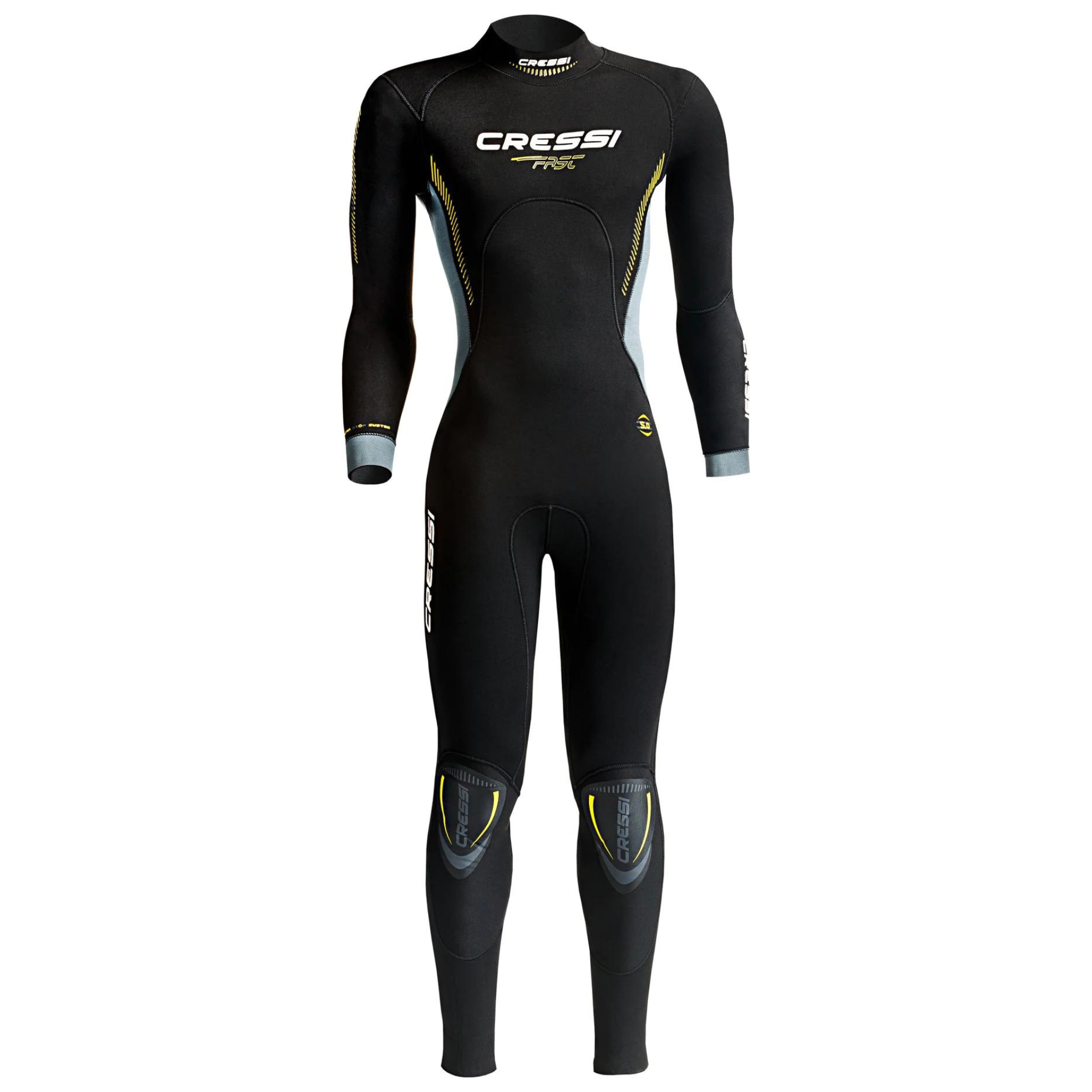 Cressi Fast 5mm Men's Wetsuit for Scuba Diving, Snorkeling & Surfing - Premium Neoprene Diving Suit with Thermal Protection