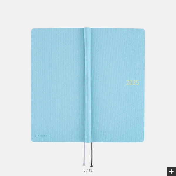 Hobonichi Weeks MEGA 2025 Planner - Lemon Water Hardcover, Weekly Horizontal Layout, English Edition (January Start, Monday Start) - Perfect for Journaling, Scheduling & Productivity Tracking