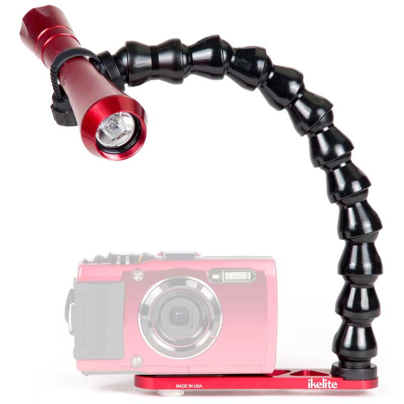 Ikelite Tough Tray with Gamma Light - Durable Underwater Camera Tray for Scuba Diving & Marine Photography | Perfect for Underwater Videography, Snorkeling & Ocean Exploration