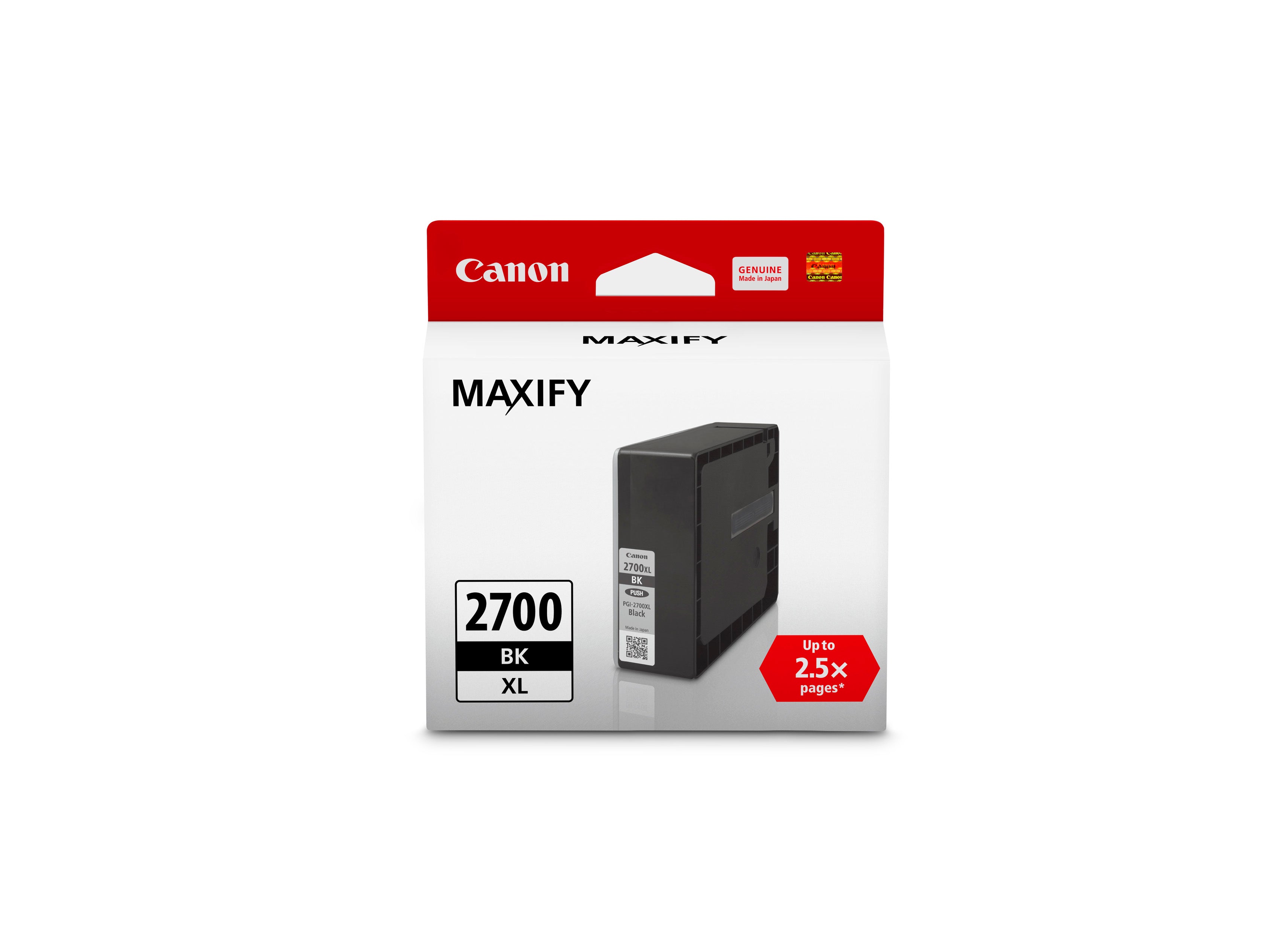 Original Canon PGI 2700XL Black Ink Cartridge - High Yield Replacement for Canon Printers | Ideal for Home Office, School Projects & Photo Printing