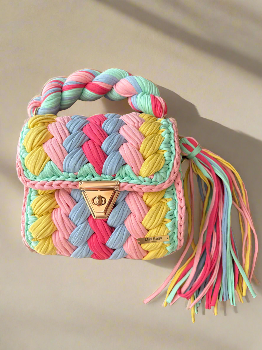 Premium Candy Yarn Bag - Soft & Durable Knitting Yarn Storage for Crochet, DIY Crafts & Gift Wrapping | Perfect for Organizing Needlework Supplies & Handmade Projects