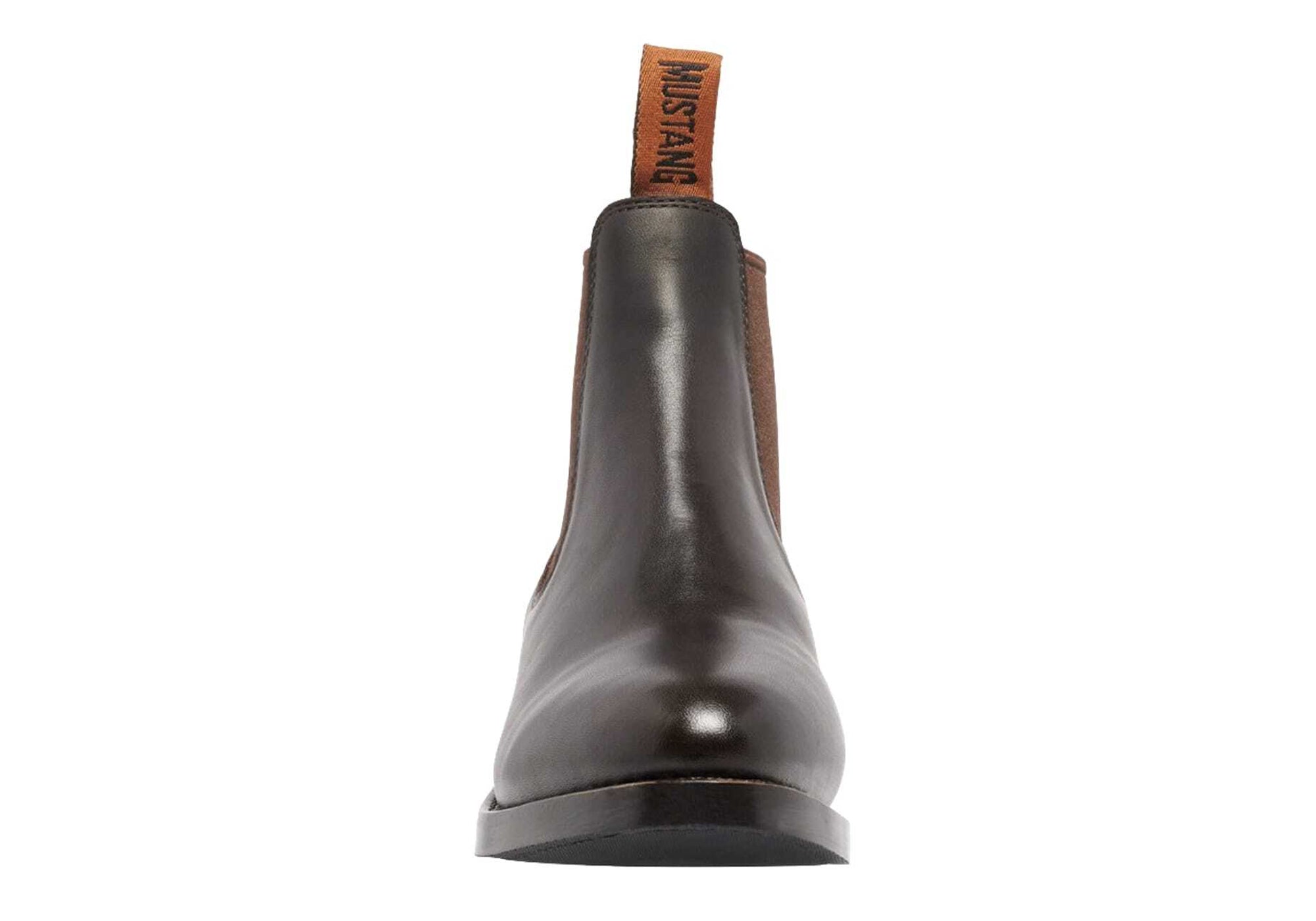 Mustang Women's Signature Pull Up Brown Leather Boots - Stylish & Comfortable Ankle Boots for Casual Wear, Work & Outdoor Activities