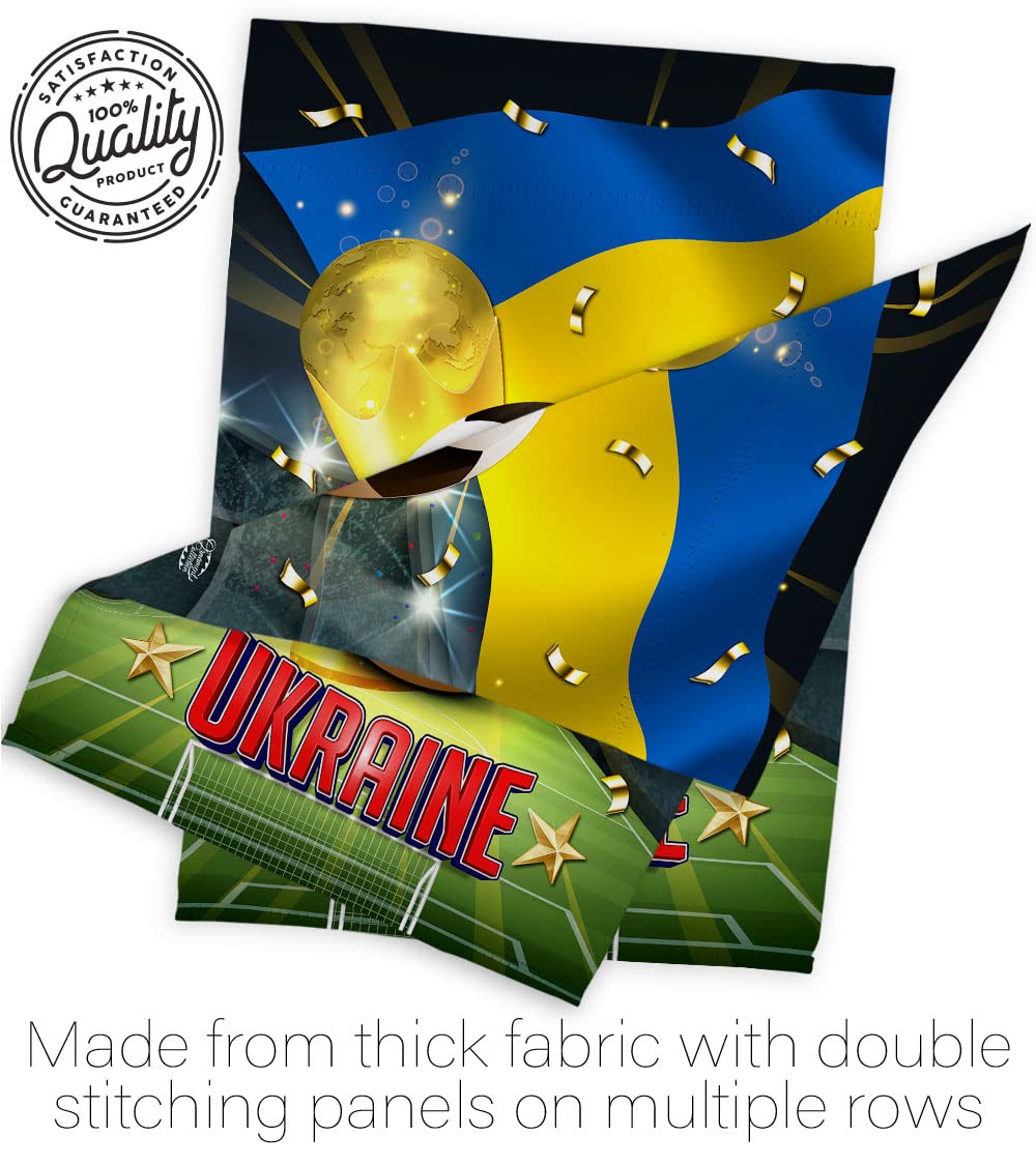 Ukraine World Cup Garden Flag - Soccer Game Decor for Yard & Home