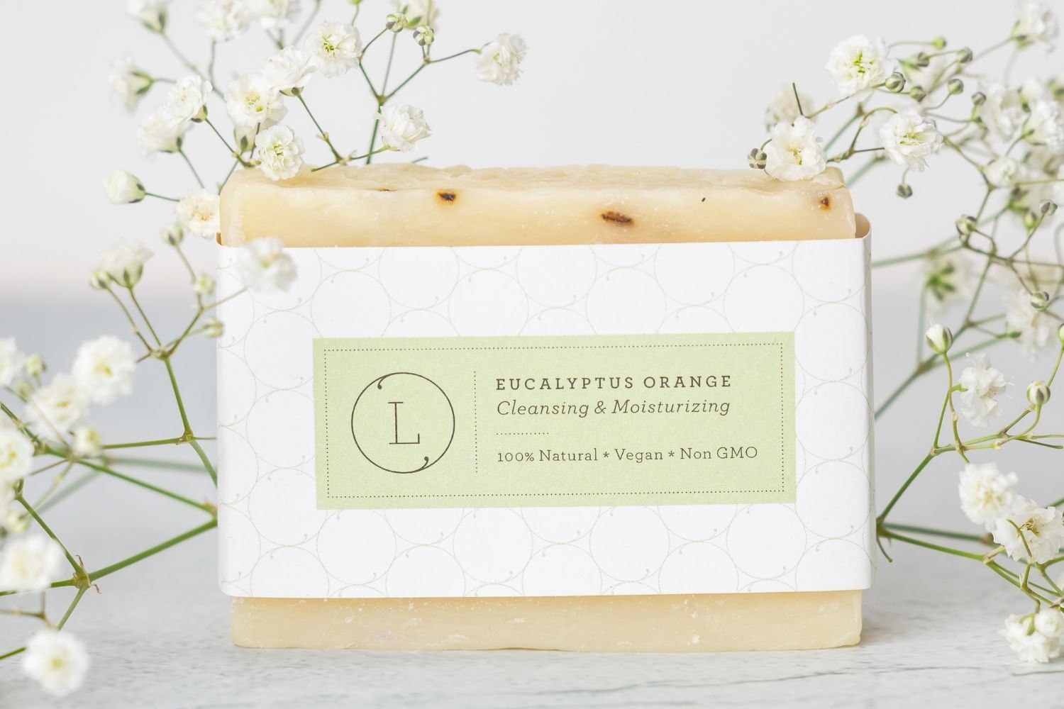 2 Pack Eucalyptus Natural Handmade Soap Bars - Cold Process, Vegan, Organic for Sensitive Skin - Refreshing Aromatherapy Shower & Bath Soap for Spa, Gift, Home Use