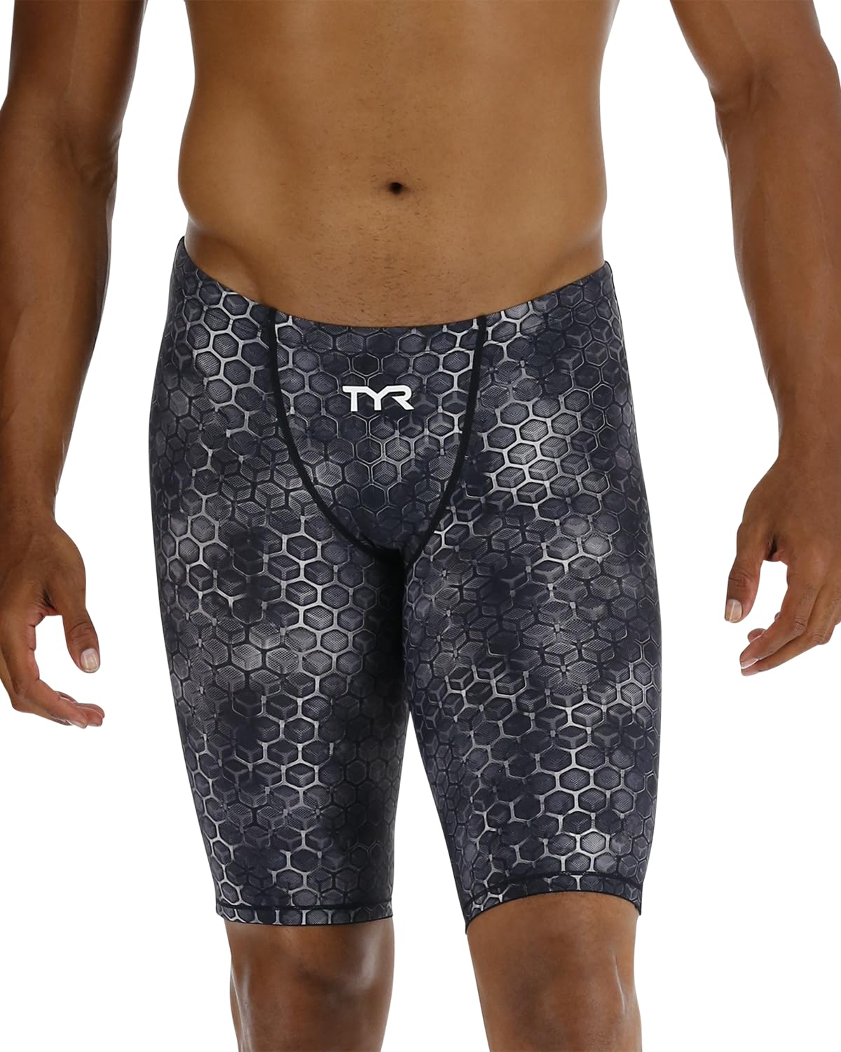 TYR Men's Akurra Thresher Jammer - U12 Compliant One Piece Competitive Swimwear for Training & Racing | Professional Swim Suit for Lap Swimming & Water Sports