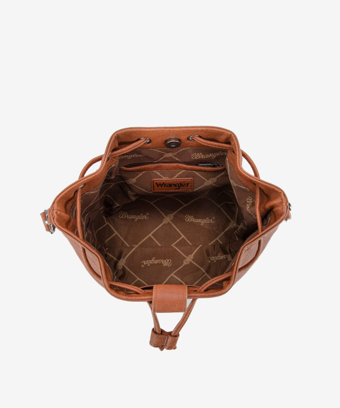 Wrangler Concealed Carry Bucket Crossbody Bag for Women & Men - Durable Tactical Waist Pack with Hidden Gun Pocket - Perfect for Hiking, Travel & Everyday Use