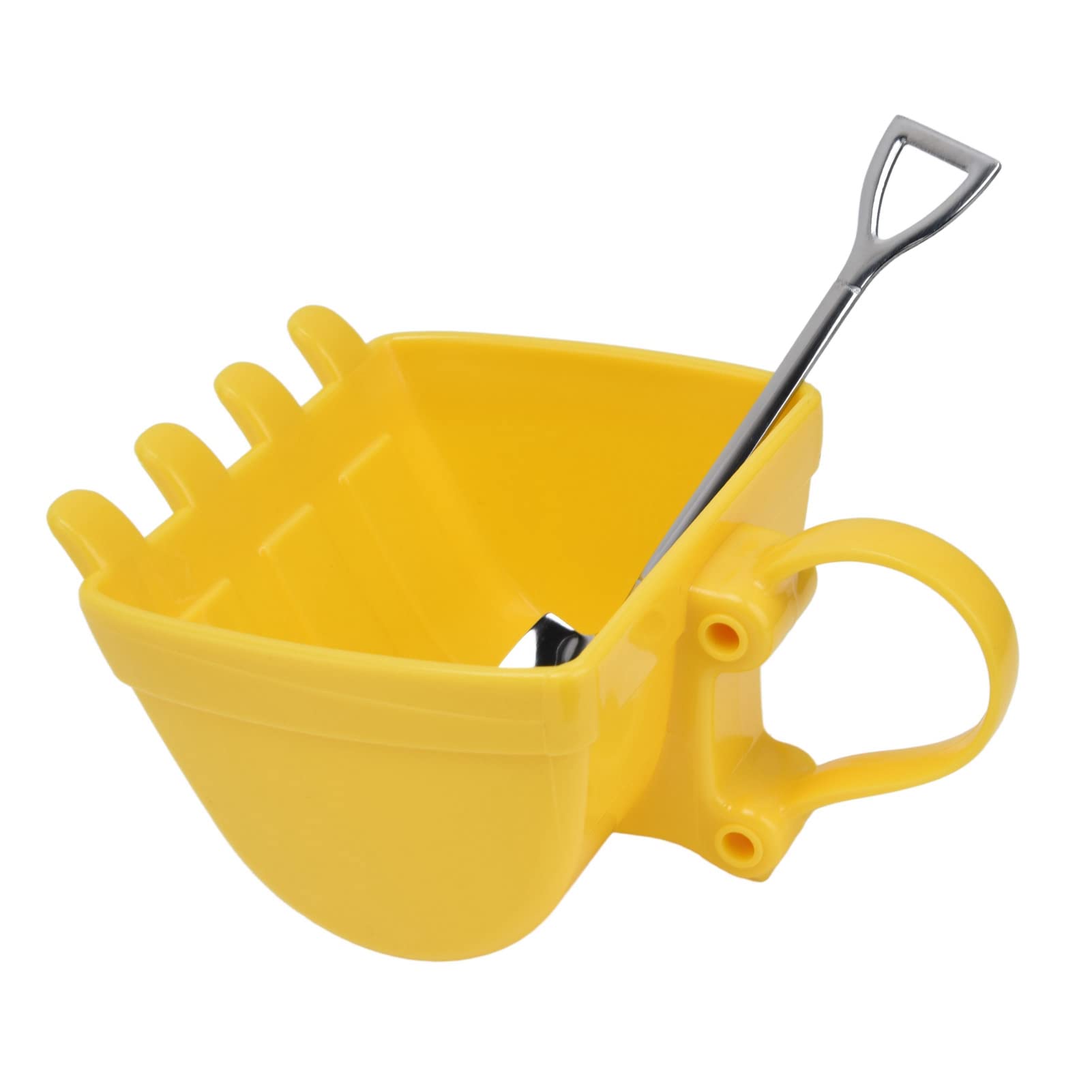 330ml Excavator Bucket Shaped Coffee Mug with Spoon - Creative Construction Themed Tea Cup for Milk, Coffee & Hot Drinks - Perfect Birthday Gift for Engineers & Construction Lovers - Great for Office, Home Use & Construction Site Coffee Breaks