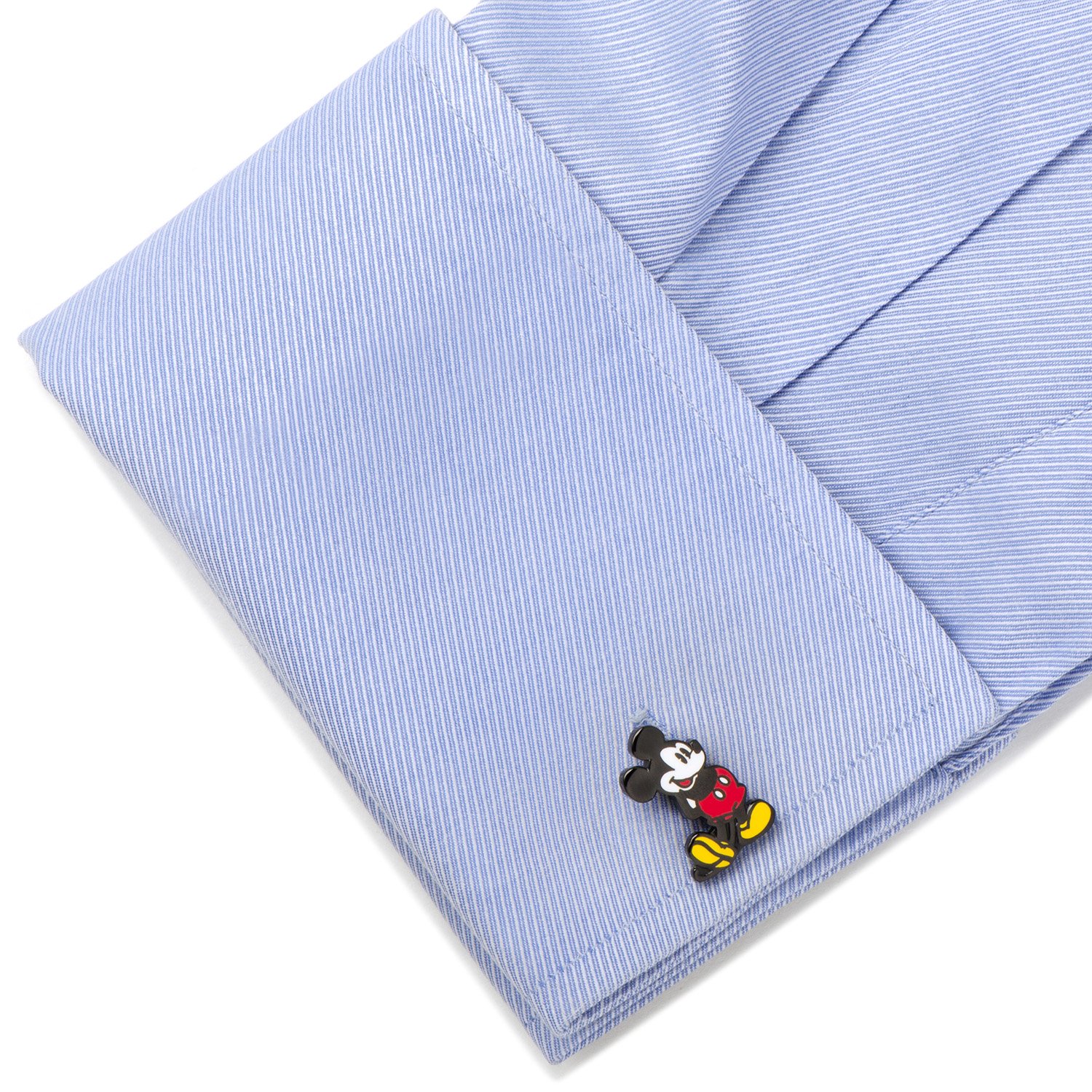 Disney Classic Mickey Mouse Cufflinks for Men - Officially Licensed Silver Tone Dress Shirt Accessories - Perfect for Weddings, Business Meetings & Formal Events