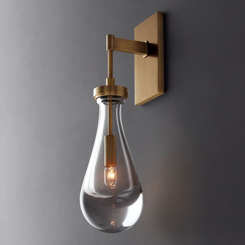 Stylish Raindrop Sconce Rod - Modern Wall Mounted Light Fixture for Living Room, Bedroom & Hallway Decor