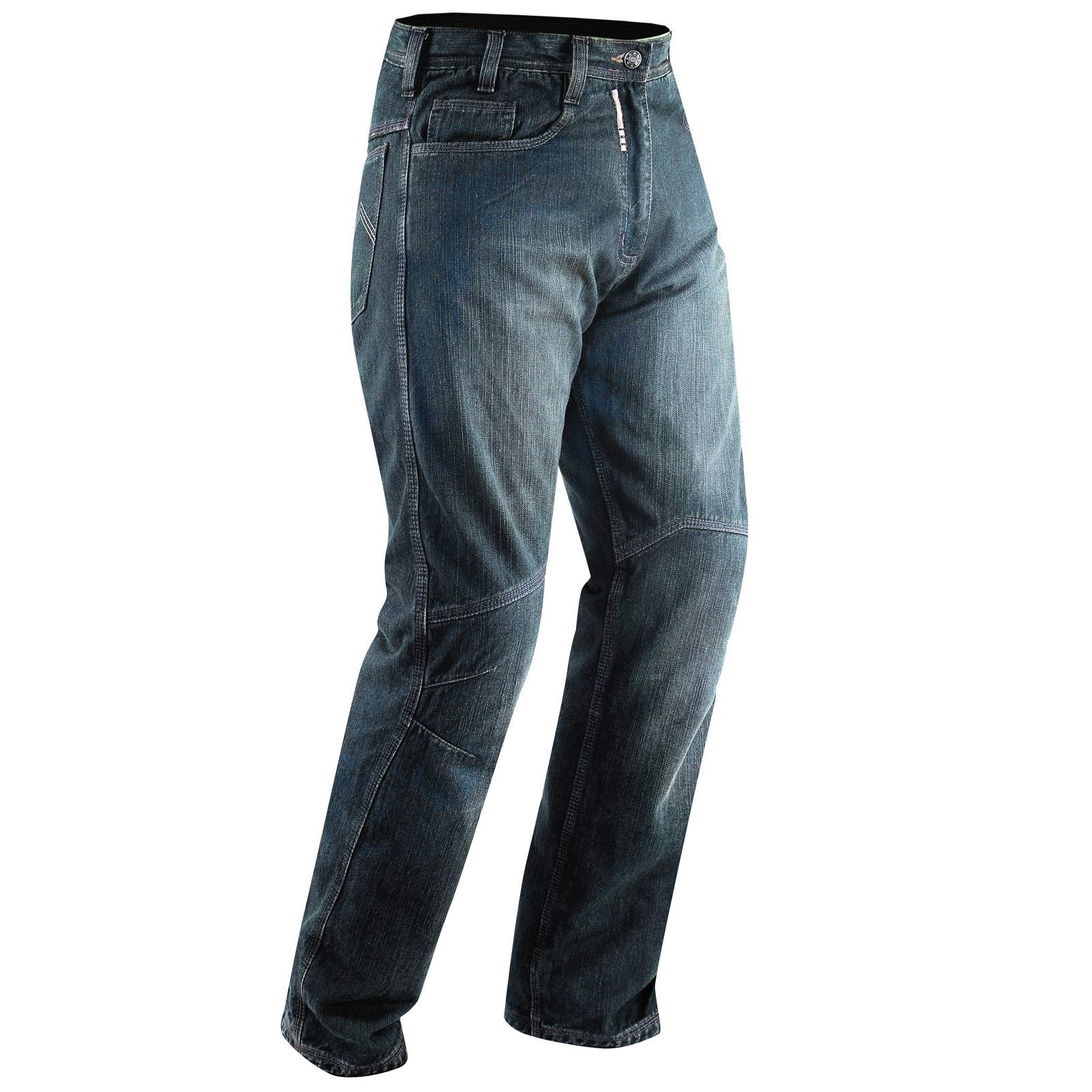 CE Armored Motorcycle Jeans - Cruiser Scooter Quad Pants Trousers for Men & Women (Denim Blue, Size 42) - Protective Riding Gear for Urban Commuting & Adventure Tours