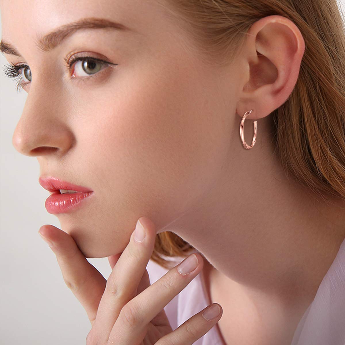 Sterling Silver Origami Hummingbird Stud Earrings - Minimalist Circle Snake Jewelry for Women & Girls | Perfect Gift for Birthday, Anniversary & Everyday Wear
