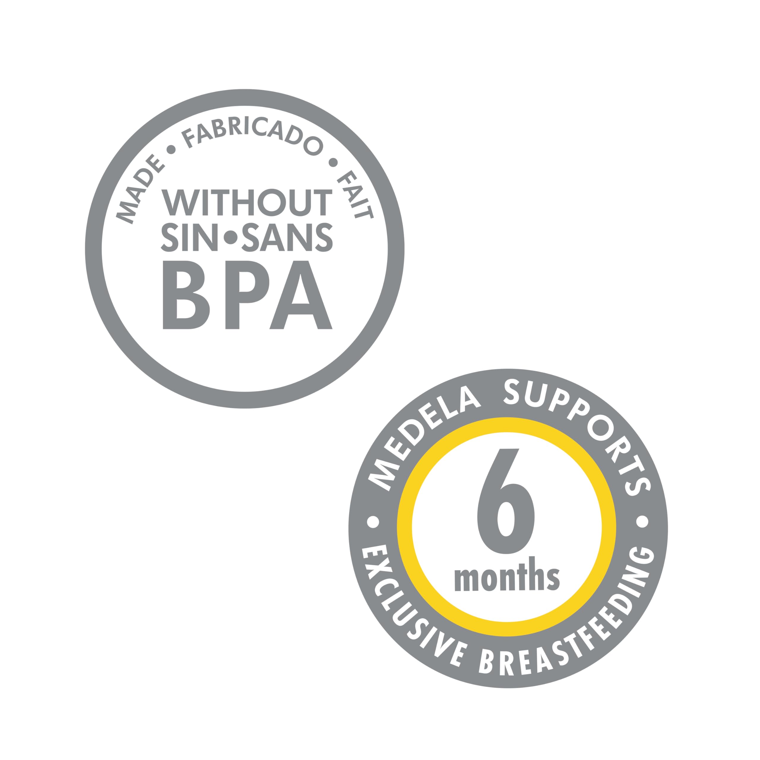 Medela Slow Flow Baby Bottles - 5 Ounce (3 Pack) with Nipple, Lids, Collars & Travel Caps | BPA-Free | Perfect for Breastmilk Storage & On-the-Go Feeding
