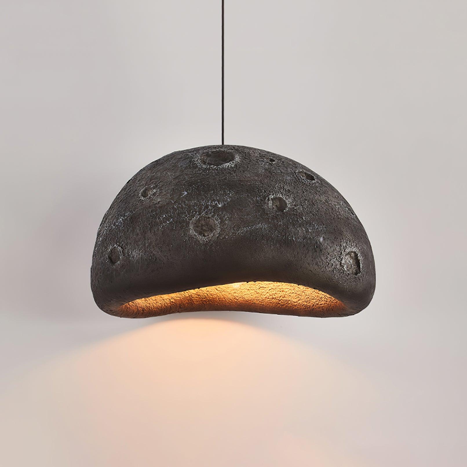 Meteorite Crater Pendant Light Fixture - Modern Industrial Ceiling Lamp for Living Room, Bedroom & Dining Room Decor