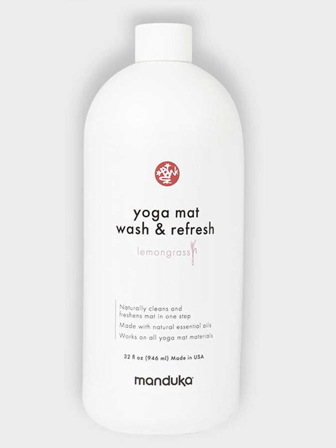Manduka Yoga Mat Cleaner & Refresher - 32oz (946ml) - Eco-Friendly Yoga Mat Spray for Deep Cleaning & Odor Removal - Perfect for Home, Studio & Travel Use
