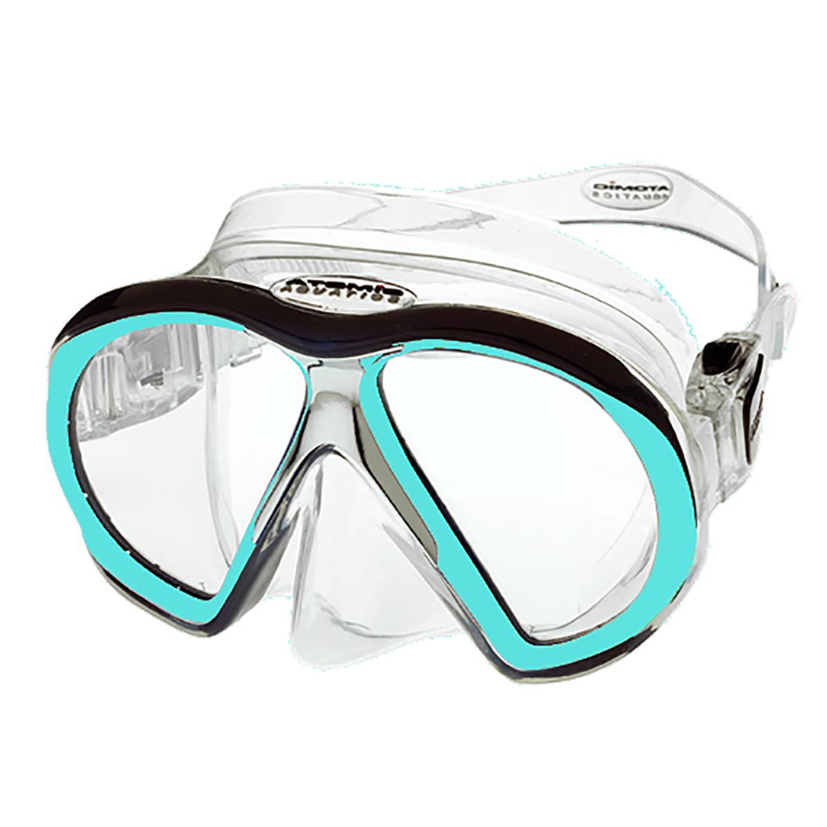 Clear Aqua Subframe Mask - Lightweight & Comfortable for Cycling, Running & Outdoor Sports | Perfect for Active Lifestyles & Sports Enthusiasts