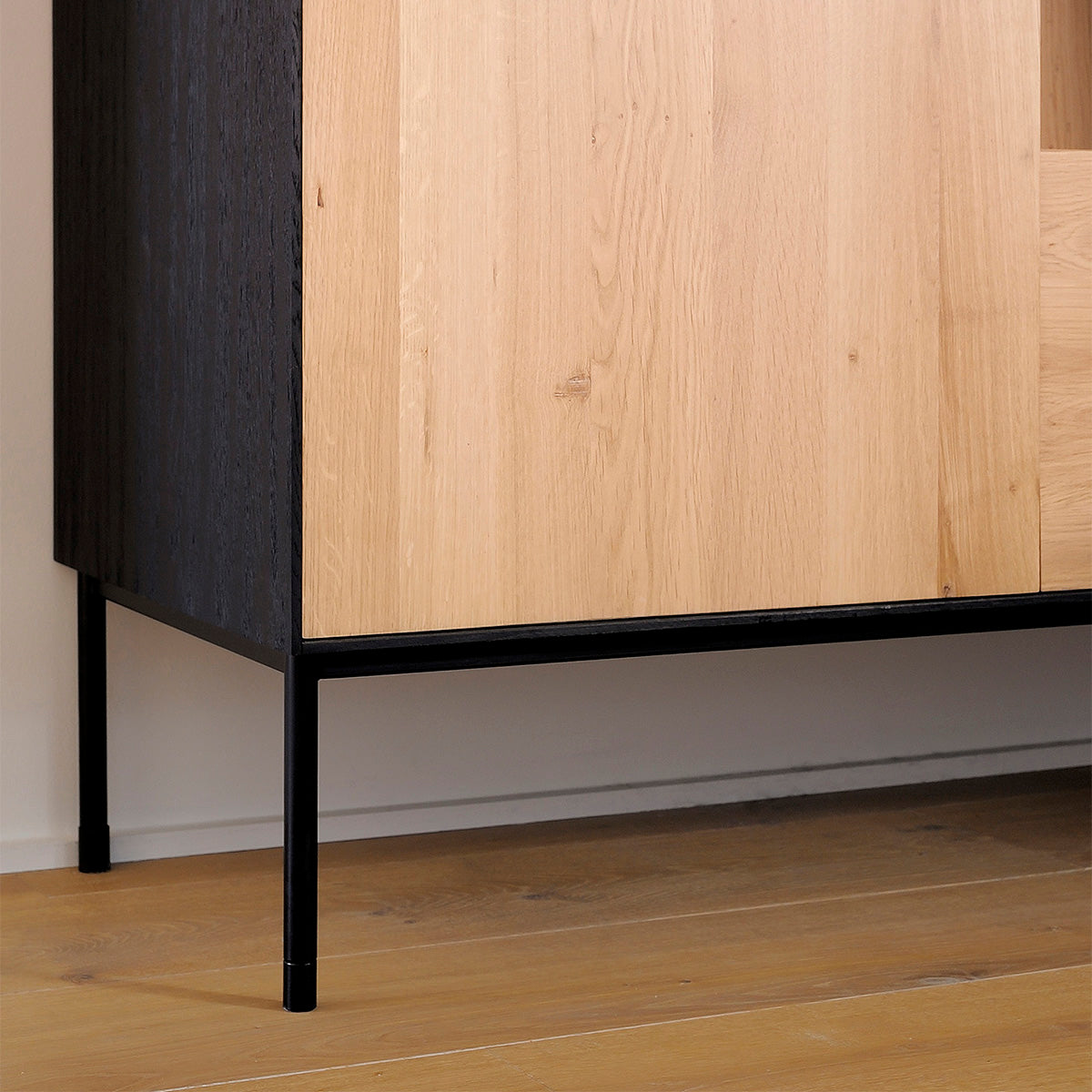 Blackbird 1 Door & 1 Drawer Cupboard - Sturdy Wooden Storage Cabinet for Bedroom, Living Room, or Office Organization