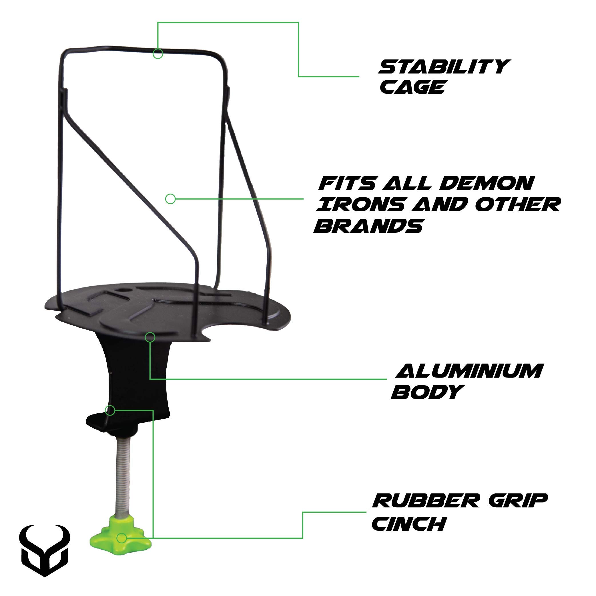 DEMON UNITED Ski & Snowboard Waxing Iron with Holder Kit - Professional Edge Tuning & Base Maintenance for Winter Sports Gear | Perfect for Skiers & Snowboarders at Home or on the Mountain