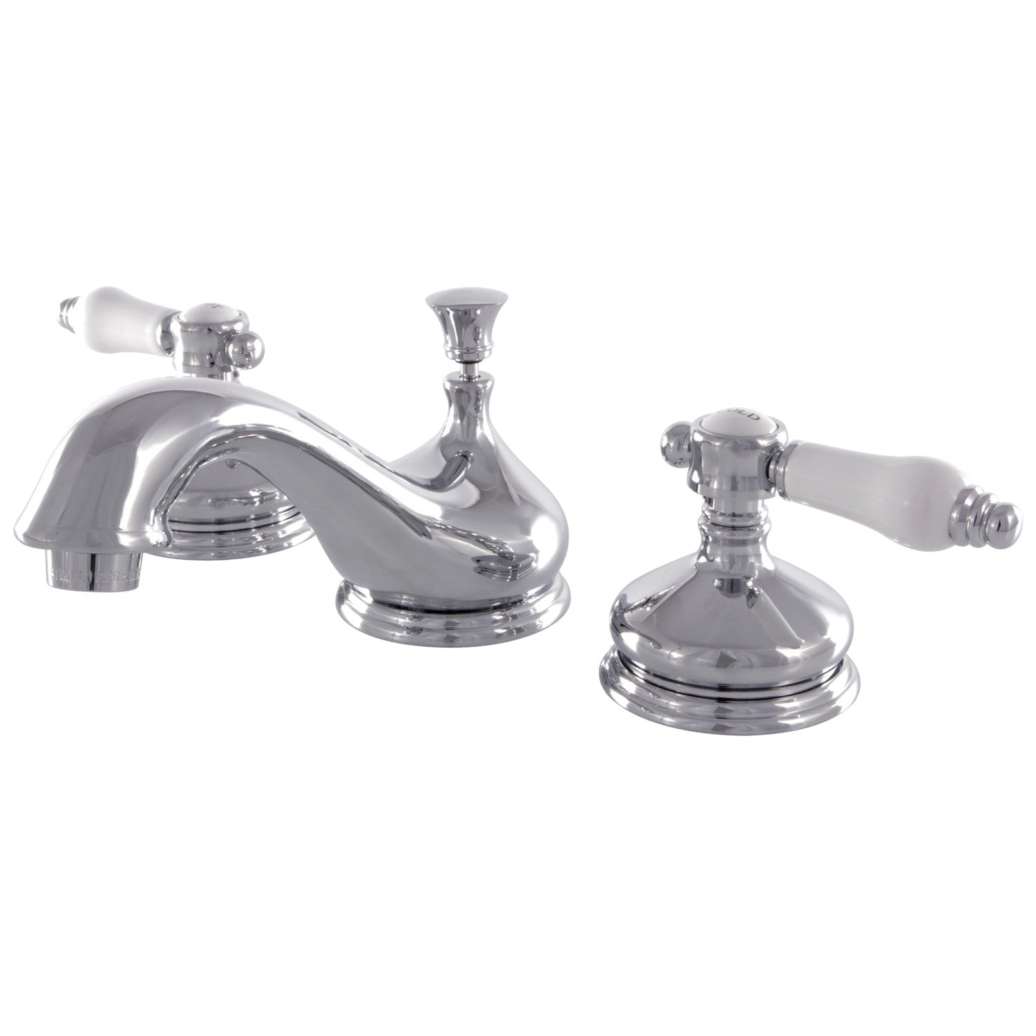Bel Air KS1161BPL Two Handle 3 Hole Widespread Bathroom Faucet with Brass Pop-Up Drain - Polished Chrome Finish for Vanity Sink - Perfect for Modern Bathroom Renovation and Home Upgrade
